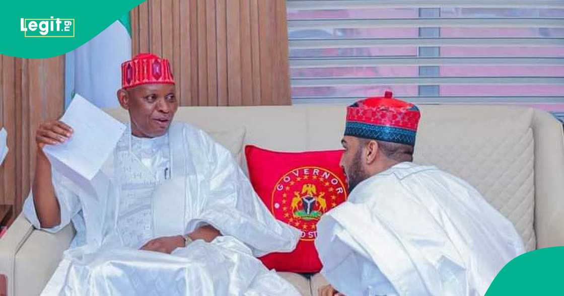 Gwamna Abba da Kwamishina.