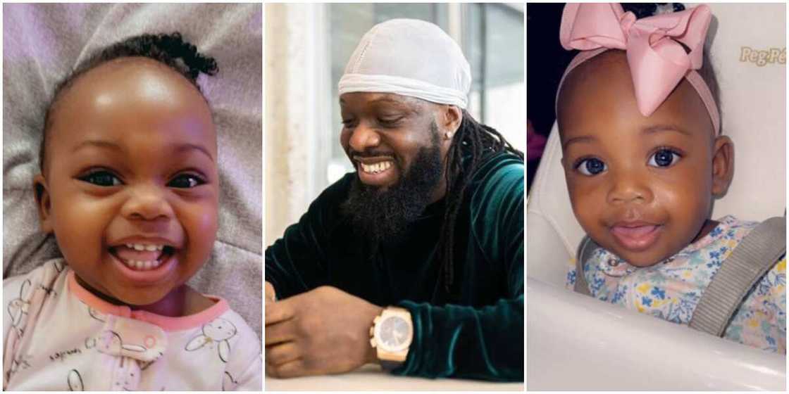 Singer Timaya Celebrates Daughter Maya As She Turns One