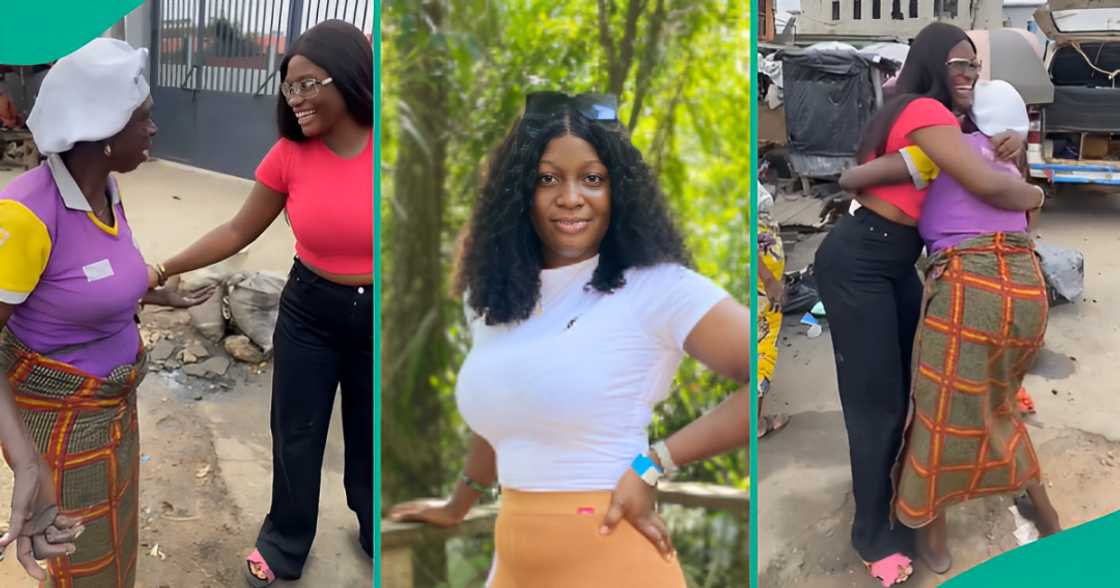 Nigerian Lady Excited As She Reunites With Her Grandma After 10 Years, They Hug in Sweet Video Nigerian Lady Excited As She Reunites With Her Grandma After 10 Years, They Hug in Sweet Video