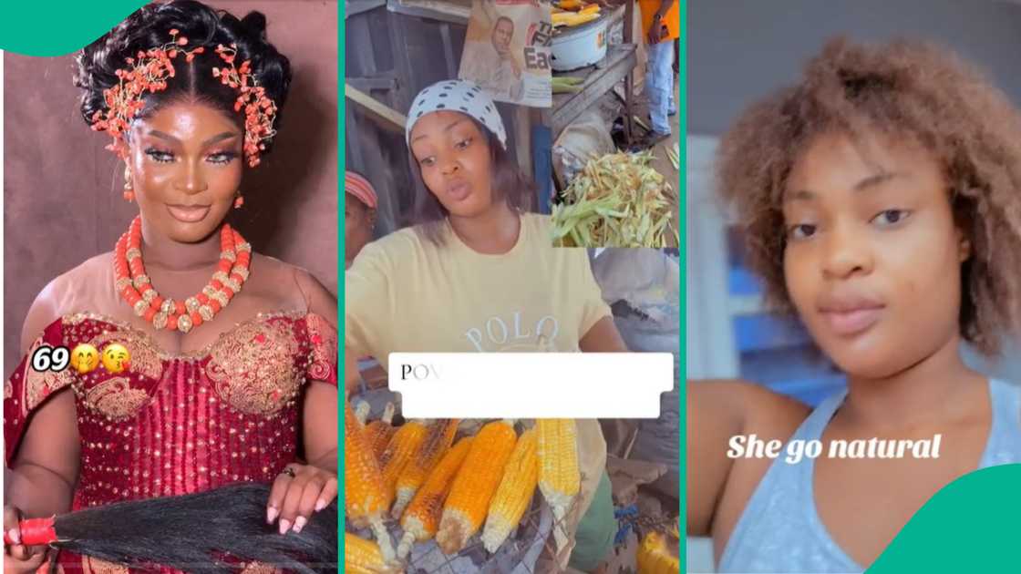 Lady roasts corn for mother's friend Lady roasts corn for mother's friend