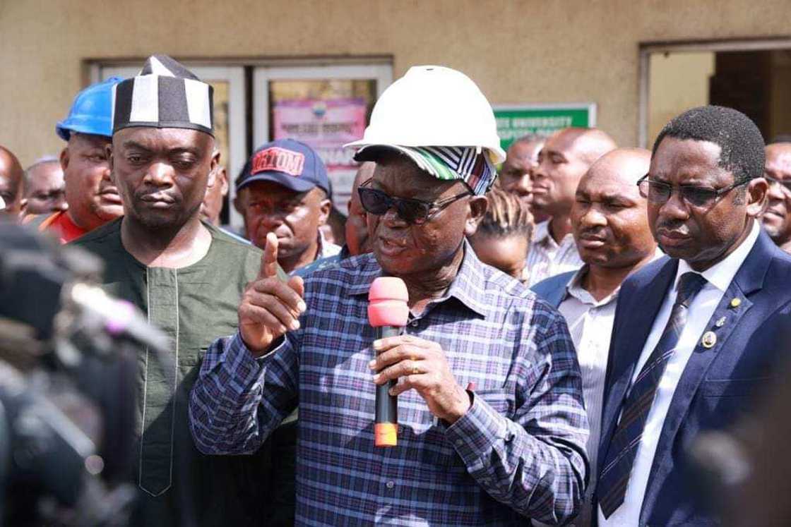 Gwamna Samuel Ortom.na jihar Benuwai. Gwamna Samuel Ortom.na jihar Benuwai.