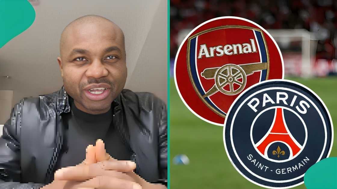 A Nigerian man makes bold prediction regarding UEFA Champions League final between Arsenal and PSG A Nigerian man makes bold prediction regarding UEFA Champions League final between Arsenal and PSG