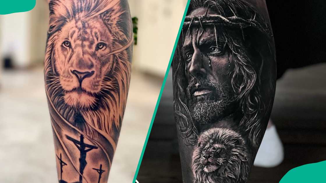 Jesus and lion tattoo Jesus and lion tattoo