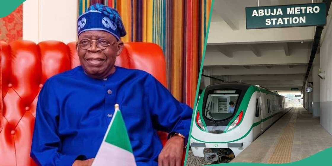 Abuja metro rail line: Tinubu and Shettima take first ride