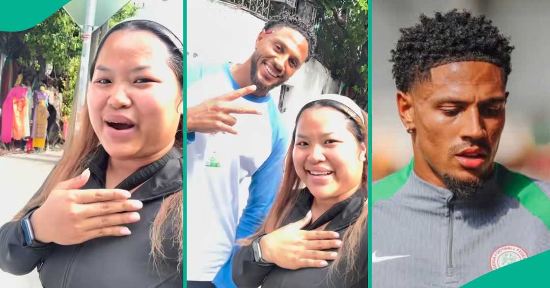 Thai fan meets Super Eagles goalkeeper Maduka Okoye.