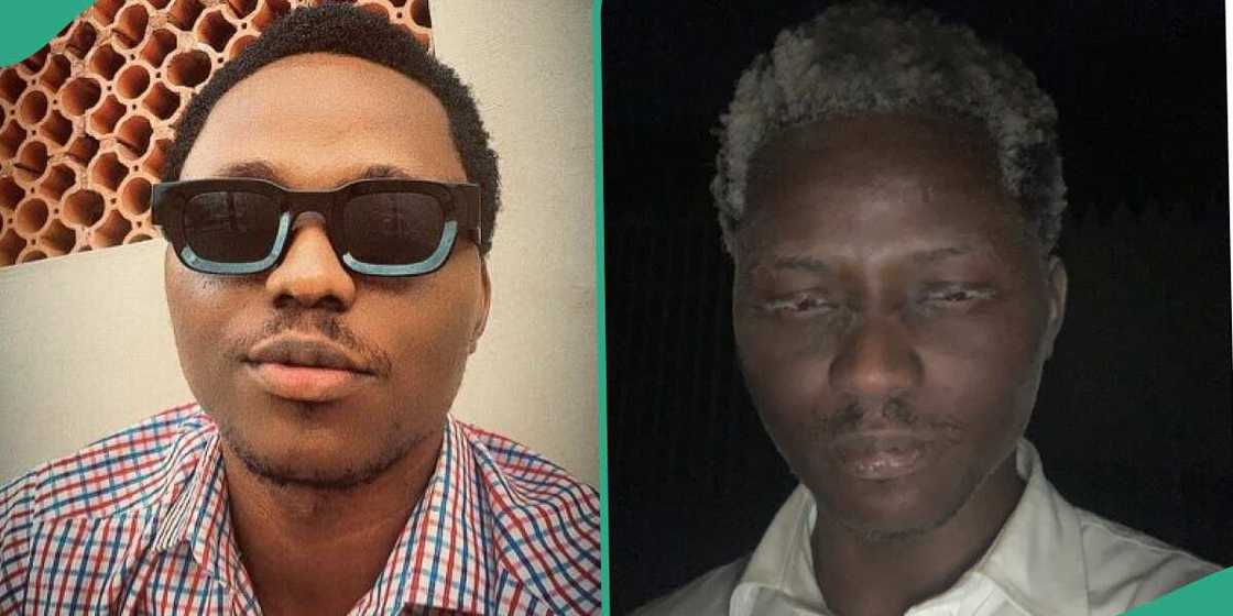 Man in Ibadan shares image of himself after blast. Man in Ibadan shares image of himself after blast.