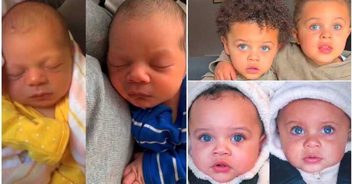 Mother shows off children, twins, 14 months apart Mother shows off children, twins, 14 months apart