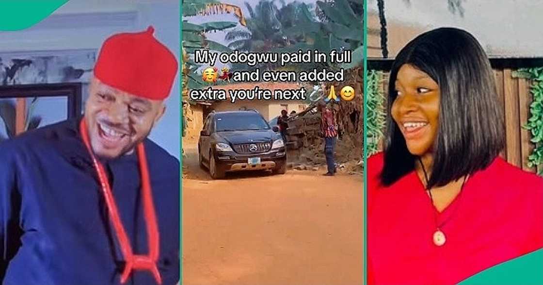 Happy Nigerian man adds extra while paying lady's bride price Happy Nigerian man adds extra while paying lady's bride price