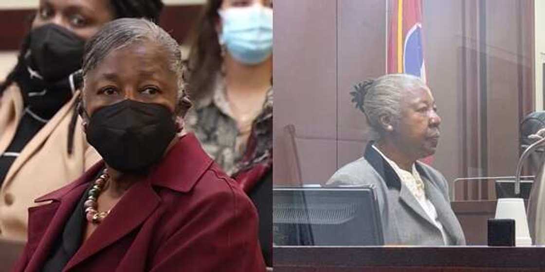 Joyce Watkins and her lawyer. Joyce Watkins and her lawyer.