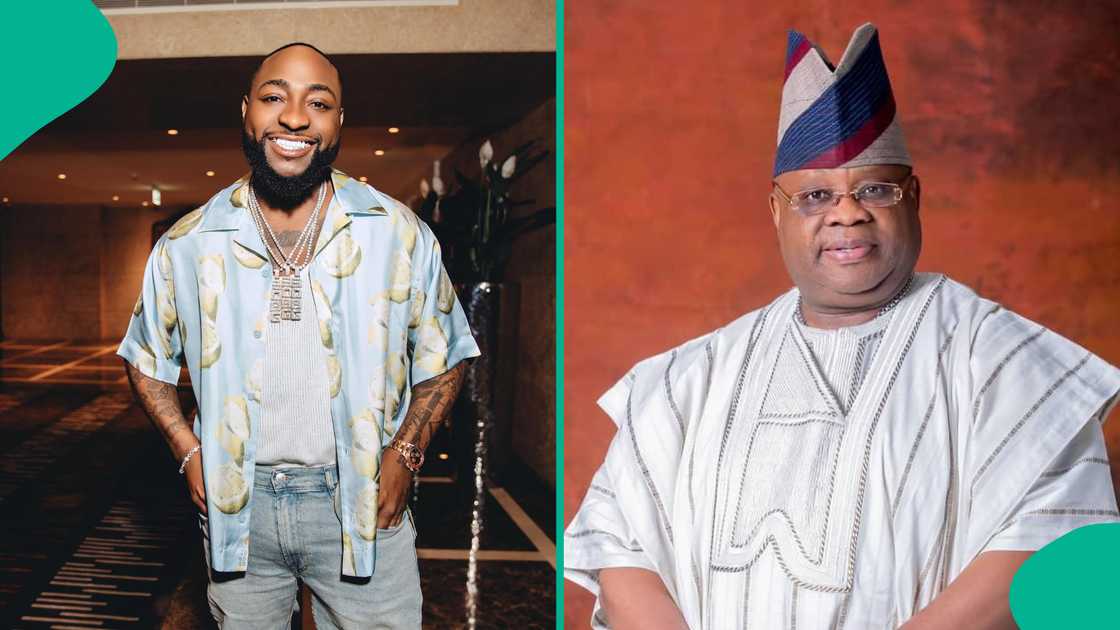 Davido praised his uncle, Gov Ademola Adeleke Davido praised his uncle, Gov Ademola Adeleke