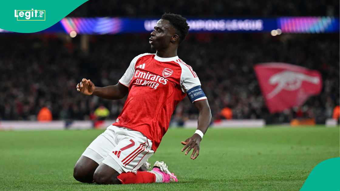 Bukayo Saka, Arsenal, UEFA Champions League, Budapest, Hungary. Bukayo Saka, Arsenal, UEFA Champions League, Budapest, Hungary.