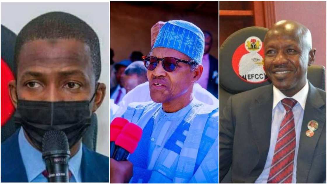 Muhammadu Buhari/Ibrahim Magu/Abdulrasheed Bawa/EFCC/Abba Kyari/Abubarka Malami Muhammadu Buhari/Ibrahim Magu/Abdulrasheed Bawa/EFCC/Abba Kyari/Abubarka Malami