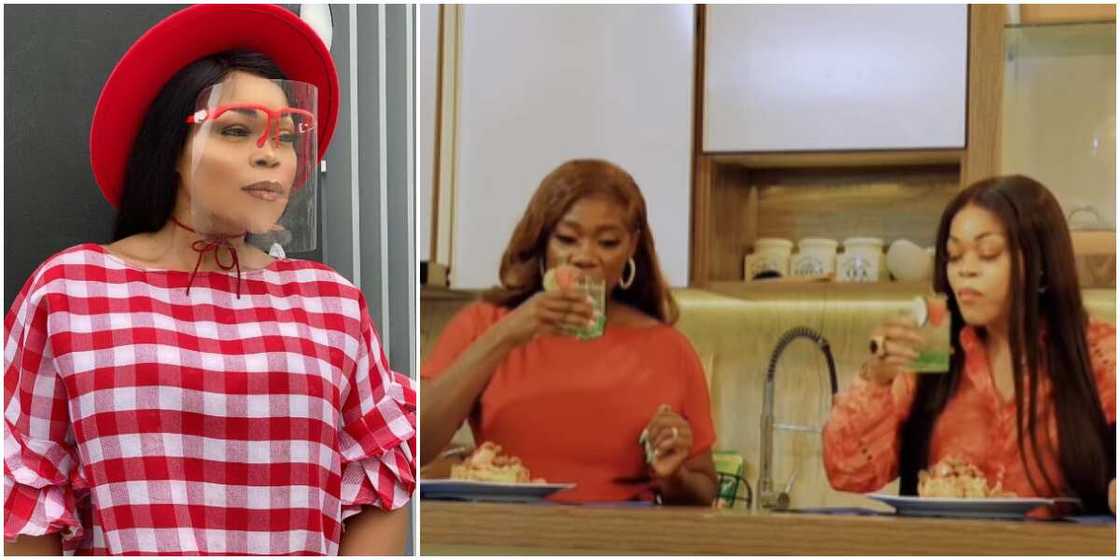 Shaffy Bello and Mercy Johnson Shaffy Bello and Mercy Johnson