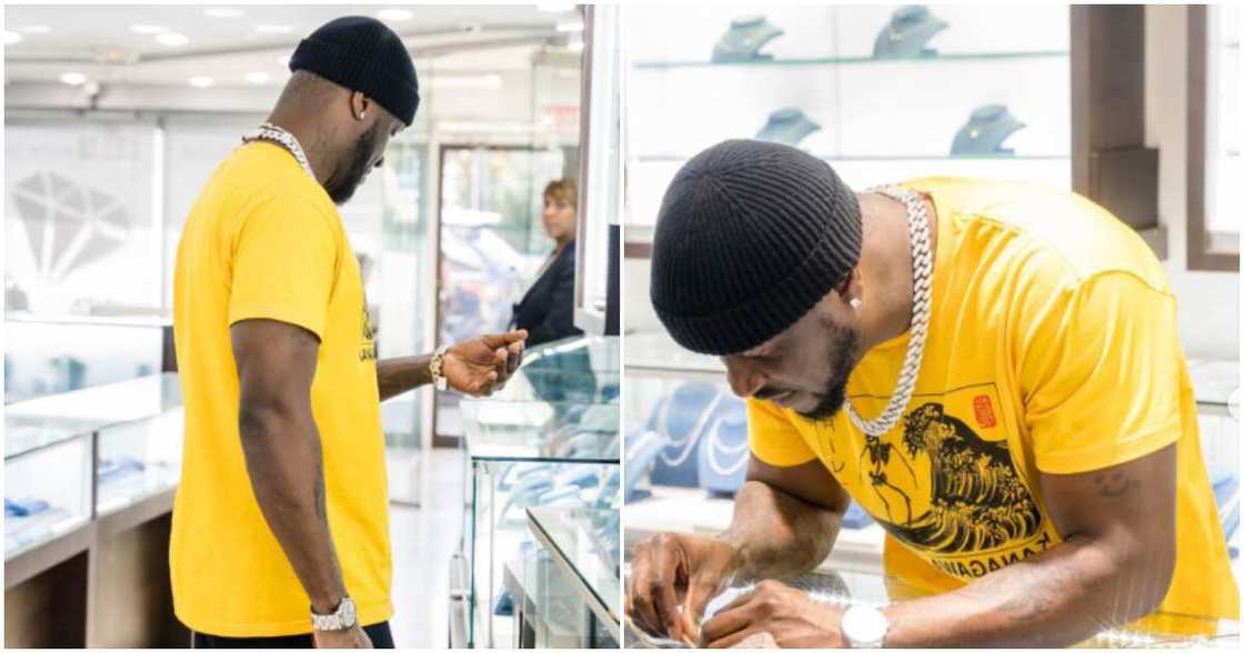Early Val's gift: Peter Psquare links up with Davido's official jeweller Early Val's gift: Peter Psquare links up with Davido's official jeweller