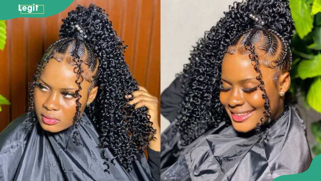 Ghana weaving shuku hairstyles with attachment Ghana weaving shuku hairstyles with attachment