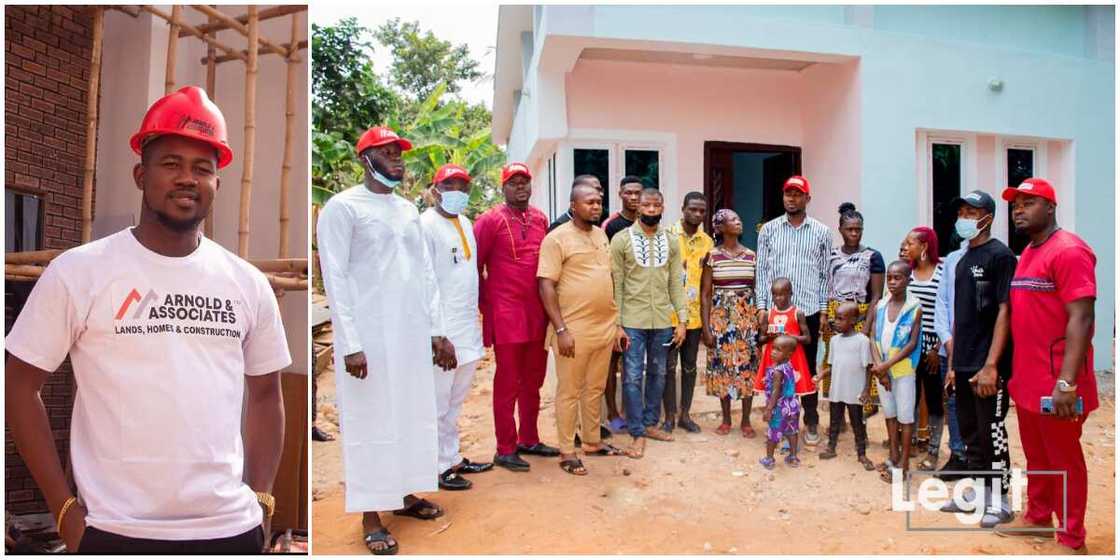 Philanthropist, Arnold Ekweoba donates 2-bedroom bungalow to widow in Anambra