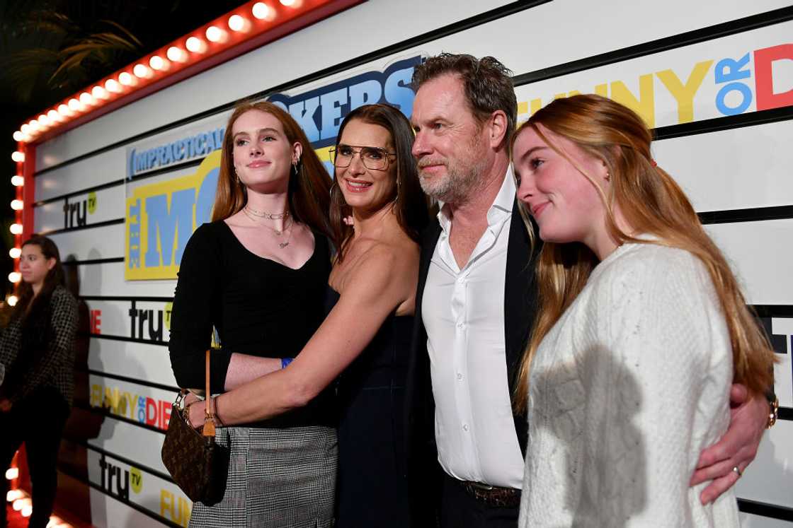 Rowan Henchy, Brooke Shields, Chris Henchy, and Grier Henchy at the Impractical Jokers: The Movie Premiere Screening and Party Rowan Henchy, Brooke Shields, Chris Henchy, and Grier Henchy at the Impractical Jokers: The Movie Premiere Screening and Party
