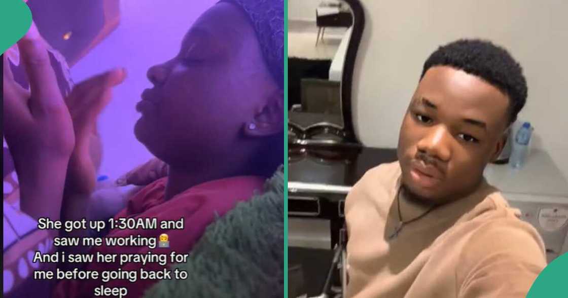 Man shares how his girlfriend prays for him. Man shares how his girlfriend prays for him.