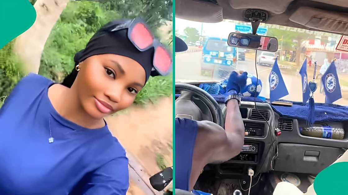 Lady stunned after entering Chelsea fan’s bus, shares unusual dating advice from driver