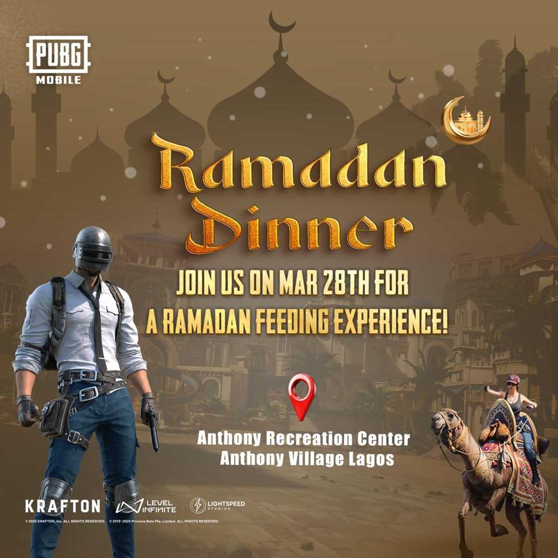 PUBG MOBILE Announces Community Iftar Event in Lagos, Nigeria PUBG MOBILE Announces Community Iftar Event in Lagos, Nigeria
