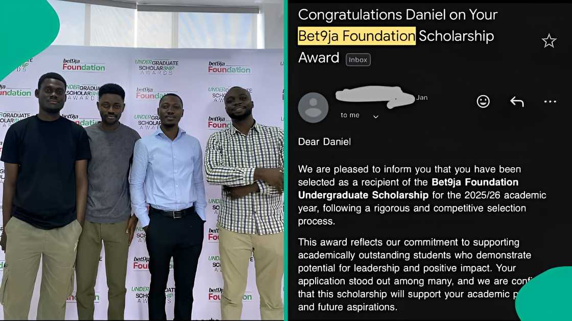 UNILAG student Daniel Nnamani, with a 4.93 CGPA, wins Bet9ja Foundation Scholarship after multiple rejections, thanks God and a friend for the opportunity. UNILAG student Daniel Nnamani, with a 4.93 CGPA, wins Bet9ja Foundation Scholarship after multiple rejections, thanks God and a friend for the opportunity.