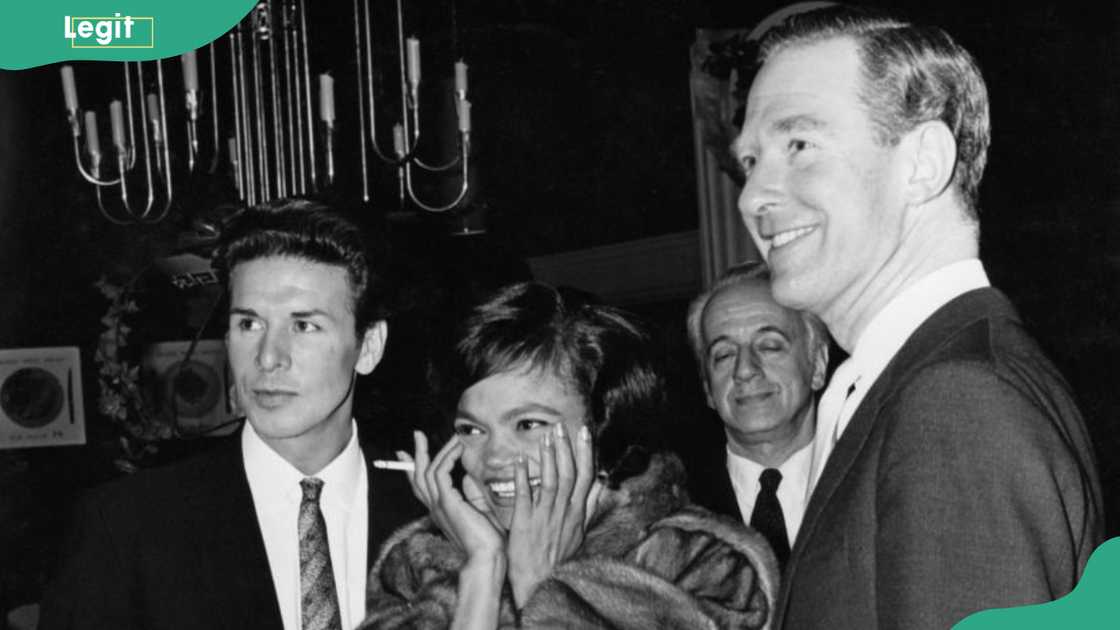 American singer and actress Eartha Kitt (L) with her husband John William McDonald American singer and actress Eartha Kitt (L) with her husband John William McDonald
