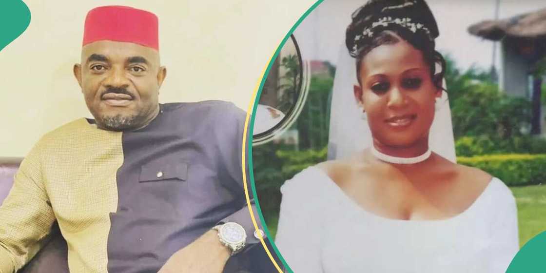 Emeka Rollas marks 20th wedding anniversary.