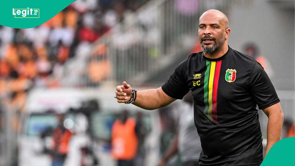 Eric Chelle, Mali, Tunisia, Gor Koulibaly Stadium, Korhogo, Ivory Coast. Eric Chelle, Mali, Tunisia, Gor Koulibaly Stadium, Korhogo, Ivory Coast.