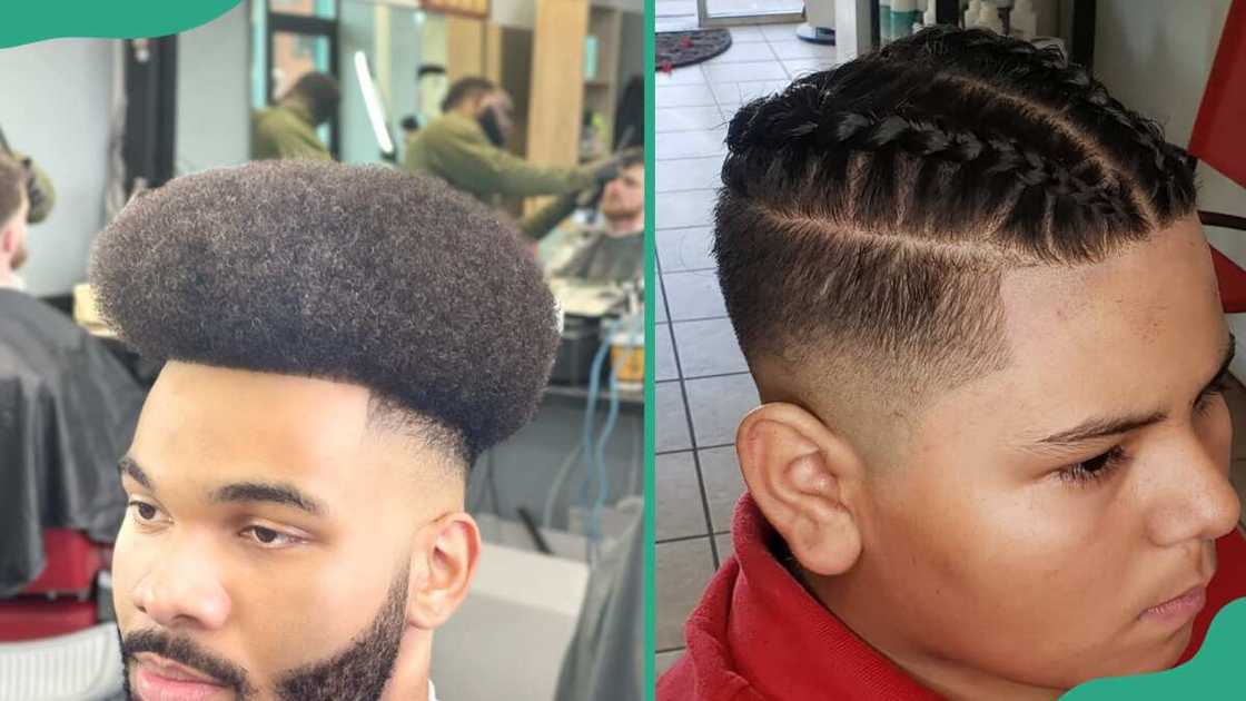 High and low burst fade hairstyles