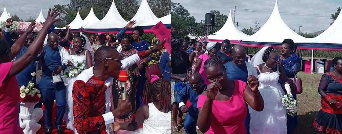 Joy as man ties the knot with blind lady he met at a friend's occasion