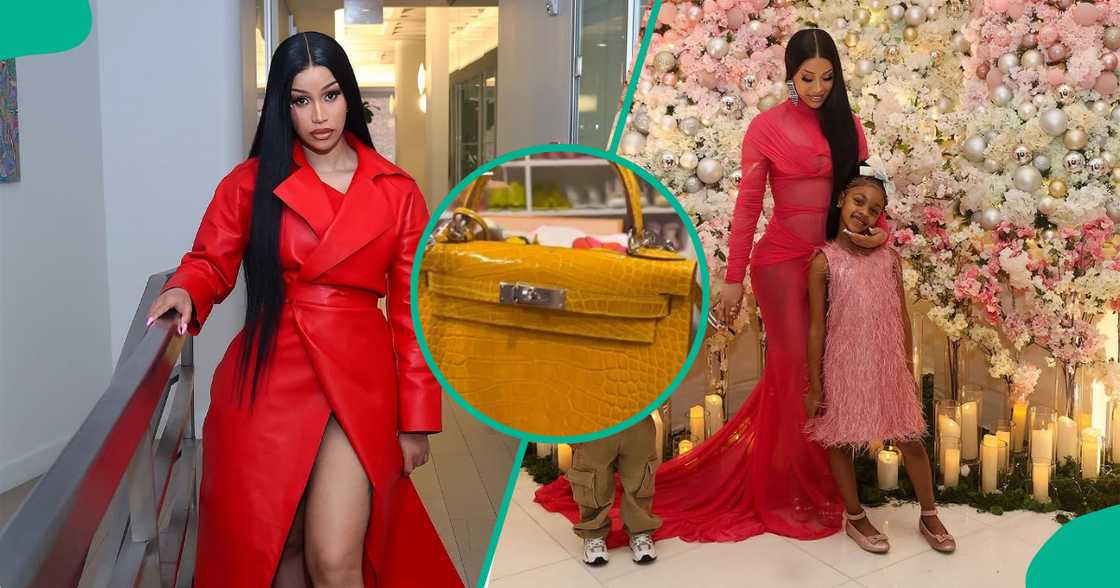 Cardi B furious as Kulture writes n $60K birkin bag. Cardi B furious as Kulture writes n $60K birkin bag.