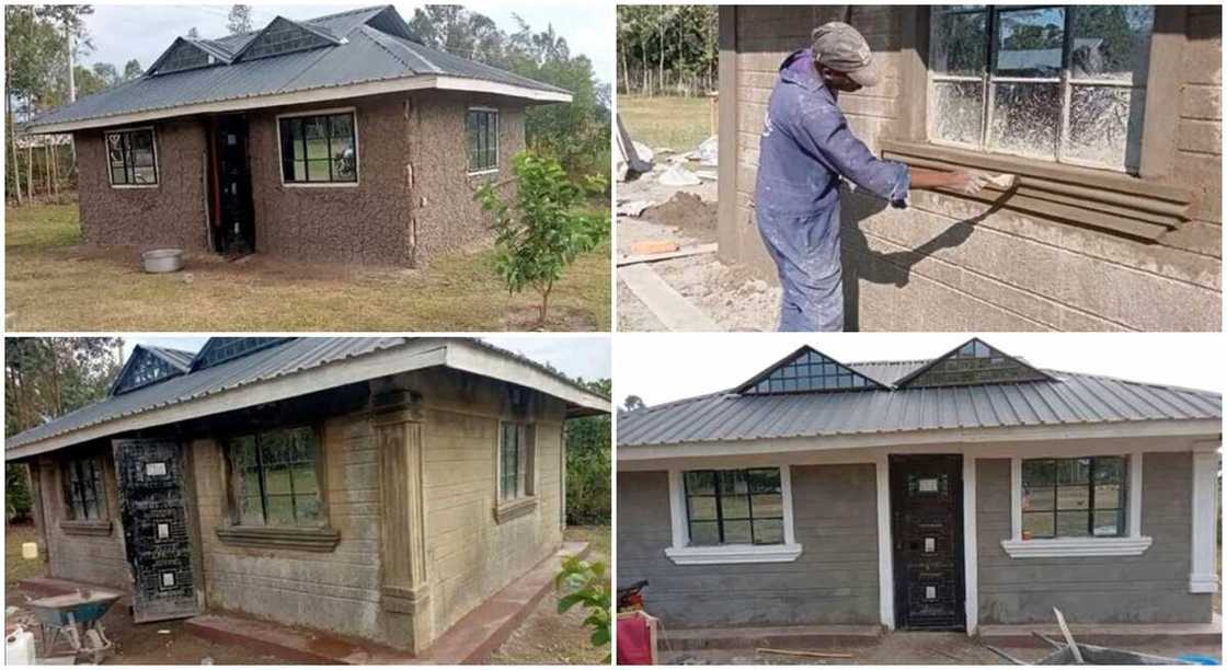 Photos of a house built by a Kenyan man using N1.2 million. Photos of a house built by a Kenyan man using N1.2 million.