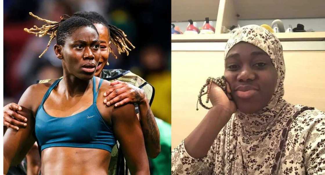 Asisat Oshoala ta ce mahaifinta ba zai ji dadin abinda ta yi ba Asisat Oshoala ta ce mahaifinta ba zai ji dadin abinda ta yi ba