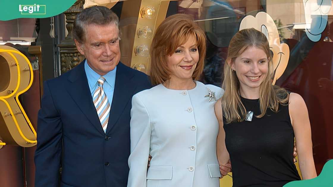 Regis Philbin, his wife Joy and their daughter, J.J Philbin in Hollywood