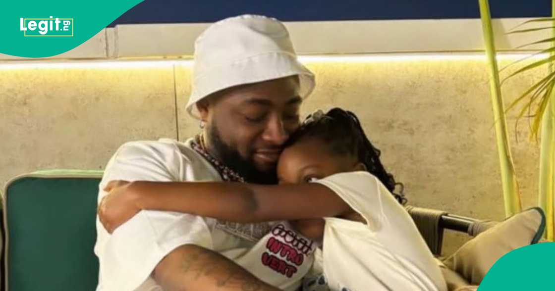 Davido shares fun video of himself and his second daughter Hailey Adeleke.