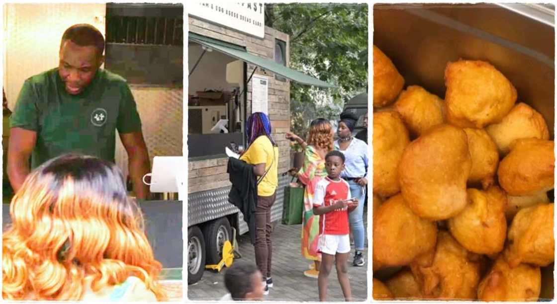 Nigerian man starts breakfast joint in the United Kingdom.