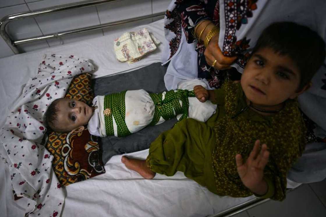 Many of the beds at Lashkar Gah's Boost Hospital host tiny, frail patients struggling to regain their strength Many of the beds at Lashkar Gah's Boost Hospital host tiny, frail patients struggling to regain their strength