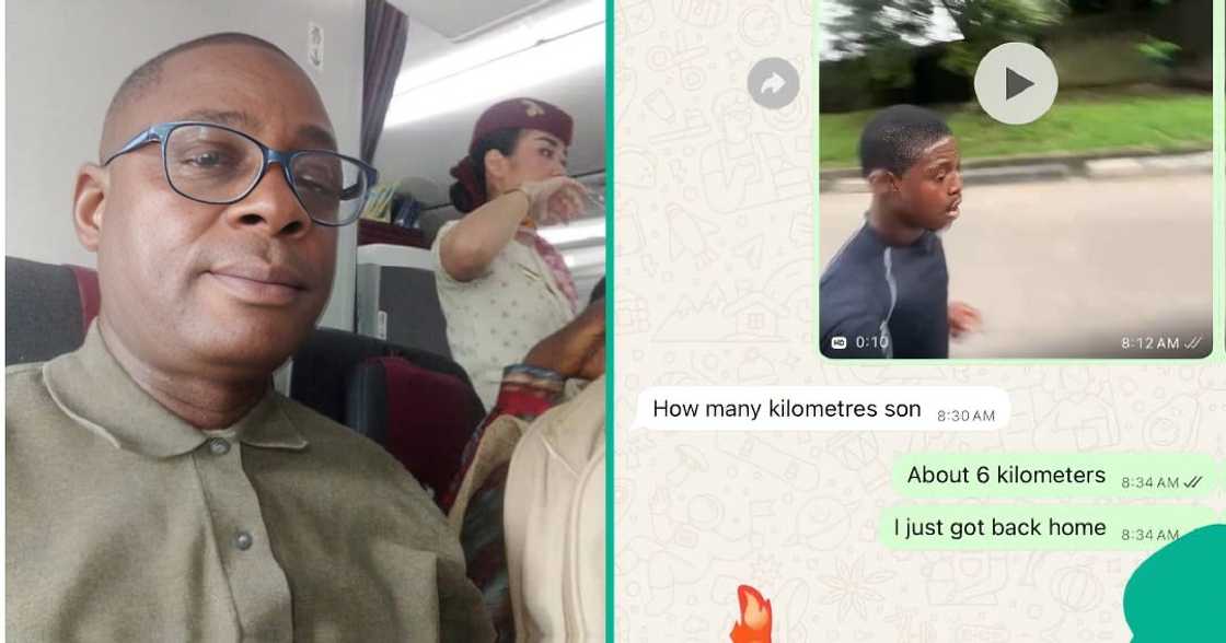 Nigerian man posts WhatsApp chat with his father.