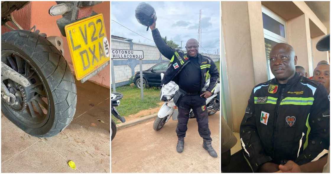 Kunle Adeyanju latest news, London to Lagos biker latest news, London to Lagos biker, crossed over 16 countries, 40 days, Kwara state Kunle Adeyanju latest news, London to Lagos biker latest news, London to Lagos biker, crossed over 16 countries, 40 days, Kwara state