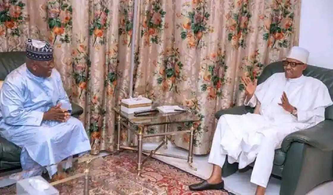 Abdulaziz Yari ya kai wa Buhari ziyara a Daura Abdulaziz Yari ya kai wa Buhari ziyara a Daura