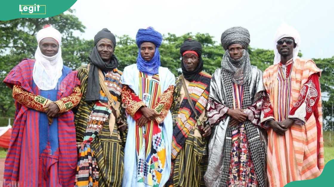 Men in traditional Hausa attire Men in traditional Hausa attire
