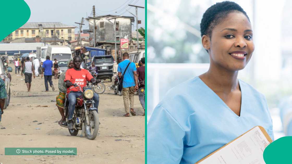 Nigerian cyclist is sponsoring his girlfriend in a school in Benue state.