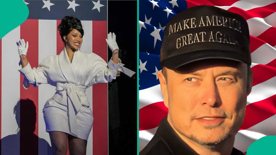 US election: Cardi B and Elon Musk over teleprompter fail at Kamala Harris' campaign rally.