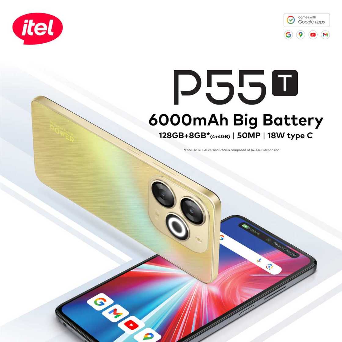 itel Launches itel P55T Smartphone with Android 14 Go Edition and Long-Lasting Battery itel Launches itel P55T Smartphone with Android 14 Go Edition and Long-Lasting Battery