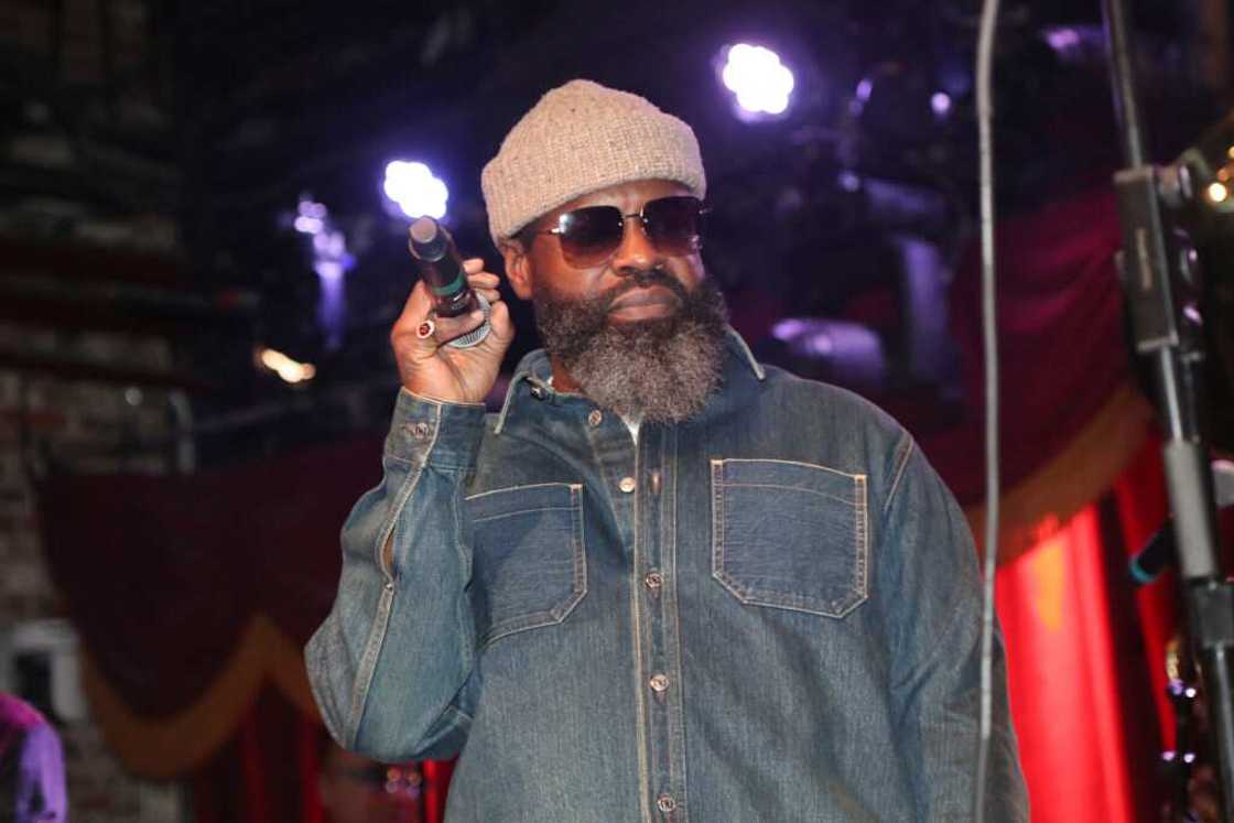 Black Thought performs onstage during The Soul Rebels In Concert at Brooklyn Bowl Black Thought performs onstage during The Soul Rebels In Concert at Brooklyn Bowl