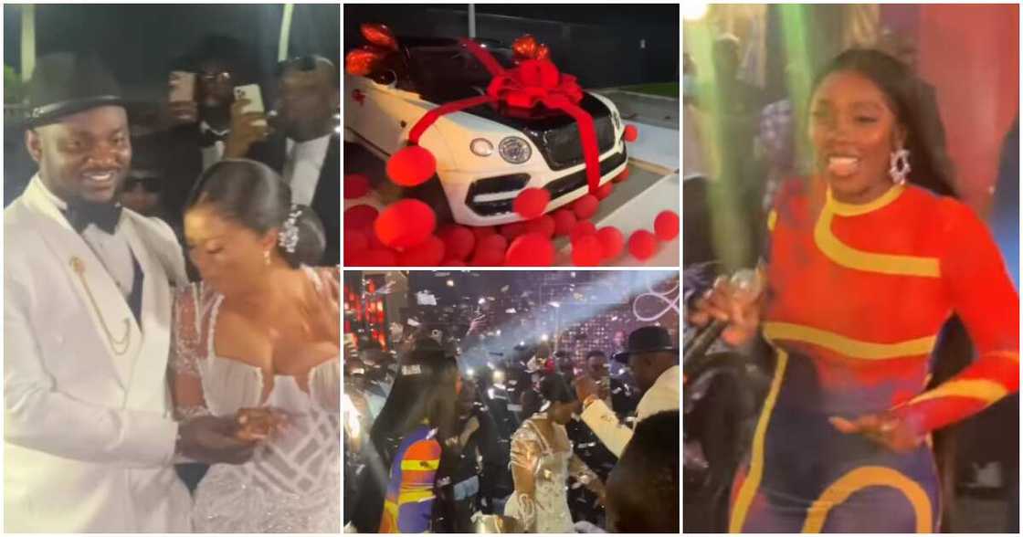 Tiwa Savage performs at socialite's 10th wedding anniversary party.