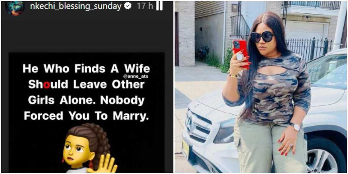 Nkechi Blessing Sunday addresses married men, Nkechi Blessing Sunday