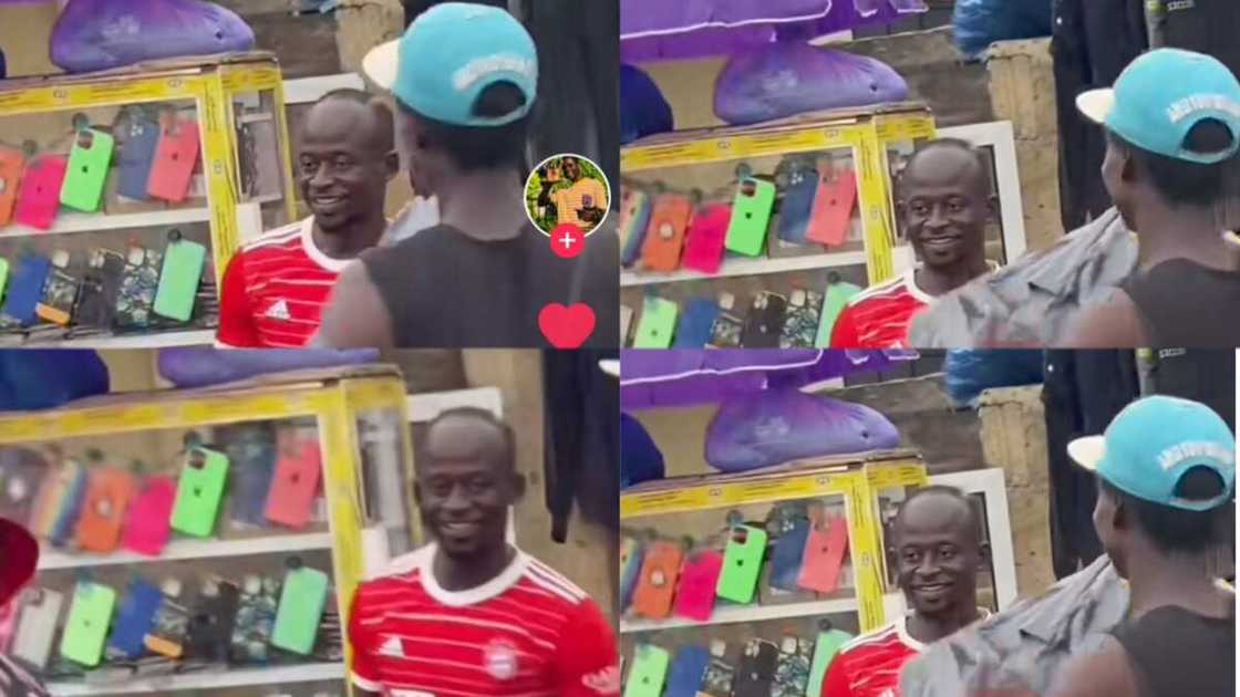 Sadio Mane's look alike in market