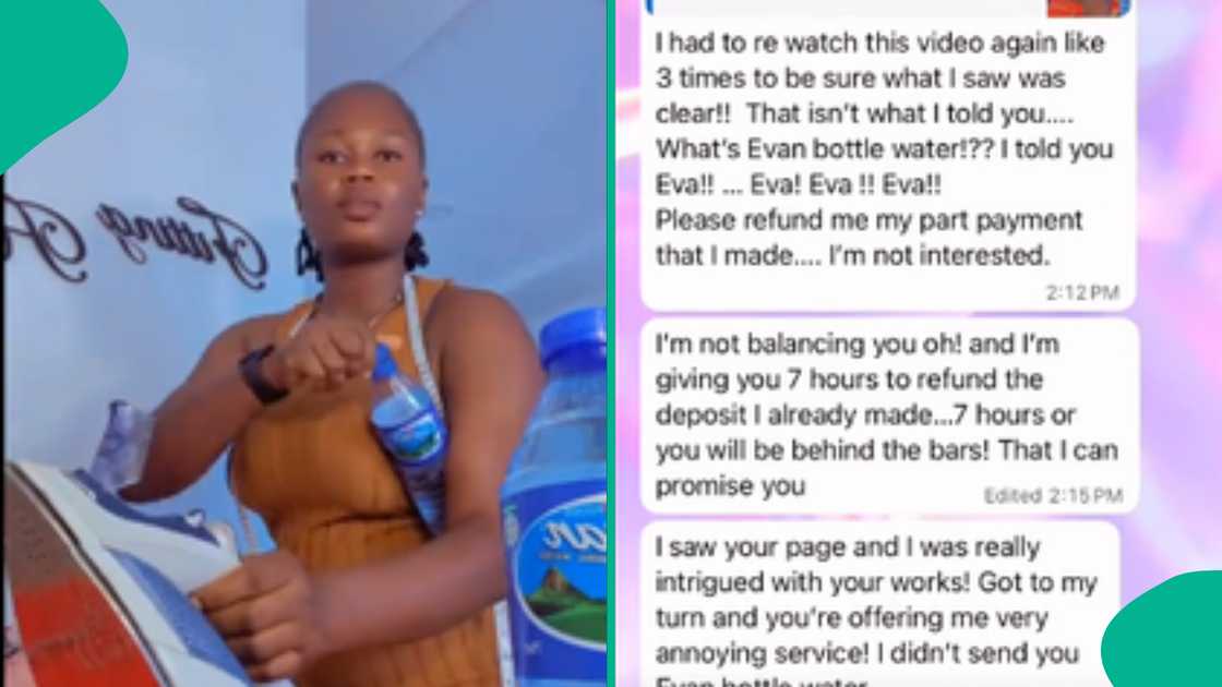 A Nigerian fashion designer shared the conversation she had with a customer.