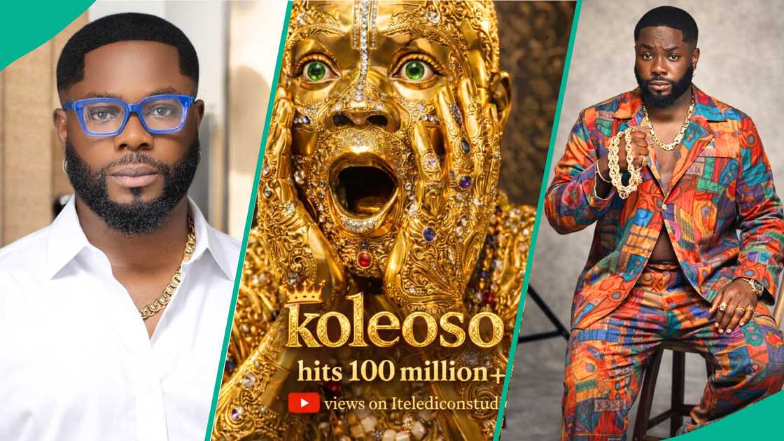 Nollywood actor Ibrahim Yekini, aka Itele, celebrates as his film Koleoso becomes the first African movie to reach 100 million YouTube views, marking a historic achievement for Nollywood.